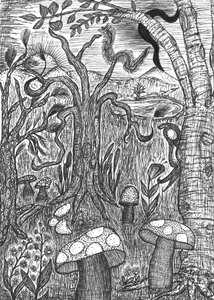 Paisaje con hongos