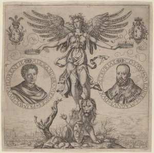 Alejandro de Médicis y Cosme de Médicis de Martino Rota