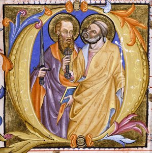 Santos Pedro y Pablo, c.1400 de Martino de Bartolomeo