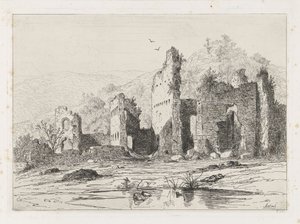 Ruinas del castillo de Brandeburgo de Martinus Antonius Kuytenbrouwer jr.