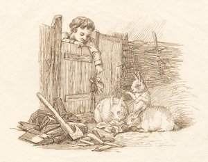Ilustración de "Cincuenta fábulas para niños" de Hey de Martinus Rørbye