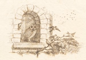 Ilustración para "Cincuenta fábulas para niños" de Hey de Martinus Rørbye