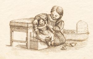 Ilustración para "Halvhundrede Fabler for Børn" de Hey de Martinus Rørbye