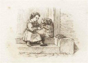 Ilustración para "Cincuenta fábulas para niños" de Hey de Martinus Rørbye