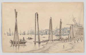 La costa de Altona vista desde el este de Martinus Rørbye