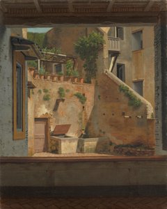 Un patio en Roma. Copia después de Eckersberg