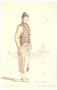 Anders Kruse. Pescador en Skagen de Martinus Rørbye