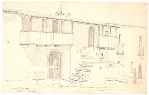 Calle en Grotta Minarda en Abruzzo