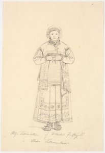 Helga Fittilsdatter de la parroquia de Hitterdal en el norte de Telemark de Martinus Rørbye