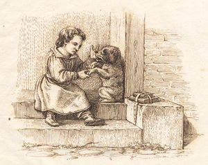 Ilustración de "Cincuenta fábulas para niños" de Hey de Martinus Rørbye