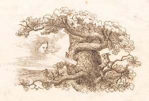 Ilustración para "Cincuenta fábulas para niños" de Hey de Martinus Rørbye