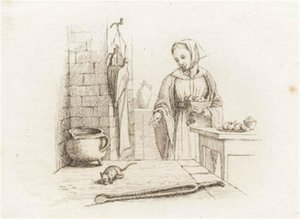 Ilustración de "Halvhundrede Fabler for Børn" de Hey de Martinus Rørbye