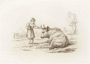 Ilustración para "Cincuenta fábulas para niños" de Hey de Martinus Rørbye