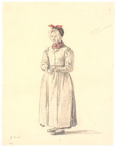 Campesina de pie de Samsø de Martinus Rørbye