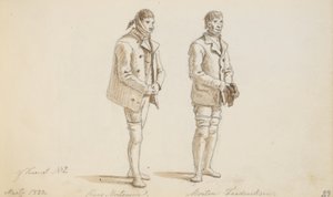 Dos prisioneros de la casa de corrección de Martinus Rørbye