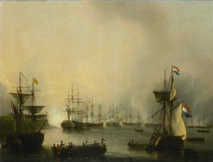 El bombardeo de Palembang, Sumatra, 24 de junio de 1821