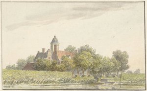Jardín de pavos reales en el Amstel de Martinus van der Jagt