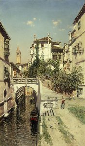 Escena de un canal veneciano de Martín Rico y Ortega
