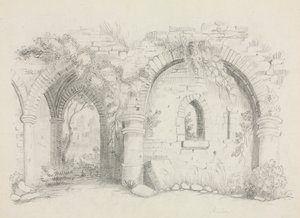 Ruinas, alrededor de 1840 de Mary Altha Nims