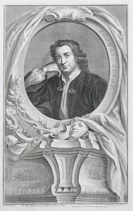 Thomas Otway, grabado por Jacobus Houbraken, Ámsterdam, 1741 de Mary Beale