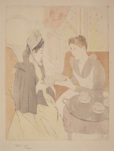 Té de la tarde de Mary Cassatt