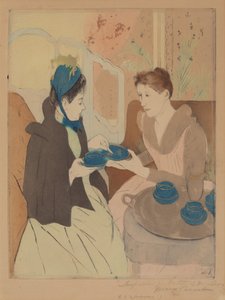 Fiesta de té por la tarde, 1890-1891