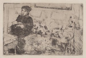 Interior: En el Sofá de Mary Cassatt