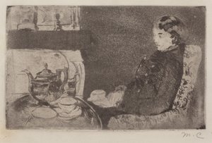 Lydia en el té de la tarde, 1882