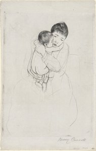 caricia maternal de Mary Cassatt