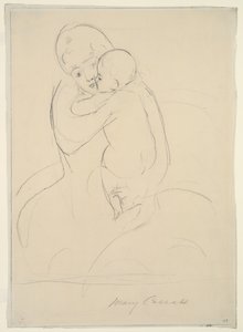 Caricia maternal, 1921 de Mary Cassatt