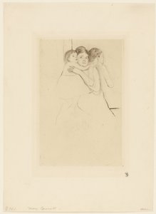 Madre Berthe sosteniendo a su hijo de Mary Cassatt