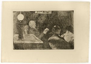 El Sr. y la Sra. Cassatt leyendo de Mary Cassatt