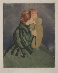 Madre campesina e hijo de Mary Cassatt