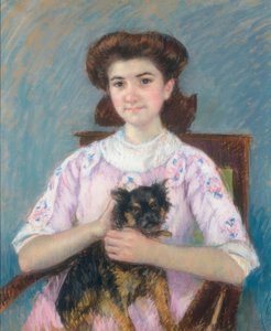Retrato de Marie-Louise Durand-Ruel de Mary Cassatt