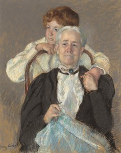 Retrato de la señora Cyrus J. Lawrence con su nieto R. Lawrence Oakley de Mary Cassatt