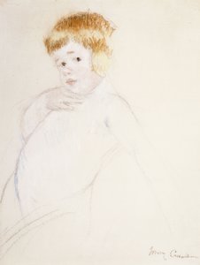 Estudio para el bebé para La caricia, c.1902 de Mary Cassatt