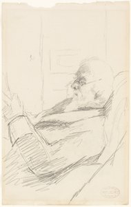 El padre del artista Lectura de Mary Cassatt