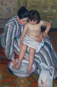 El baño del niño de Mary Cassatt