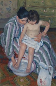 El baño del niño de Mary Cassatt