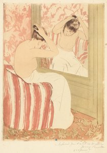 La Coiffure, 1890-1891 de Mary Cassatt