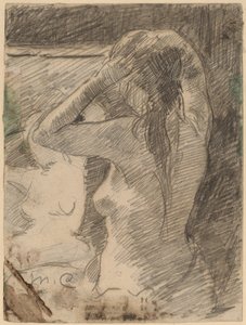 El peinado, c. 1891 de Mary Cassatt