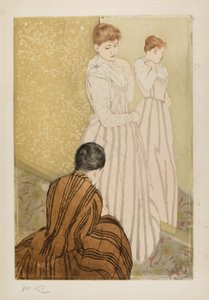 El ajuste, 1890-91 de Mary Cassatt