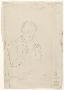 La carta (reverso) de Mary Cassatt
