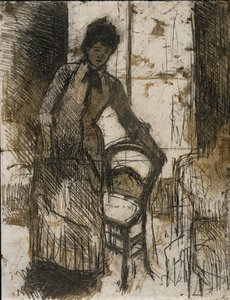 El visitante verso, c. 1881 de Mary Cassatt