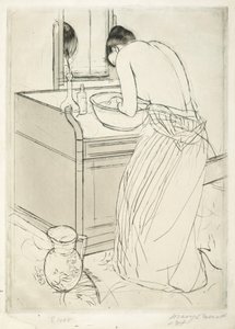 Mujer bañándose de Mary Cassatt