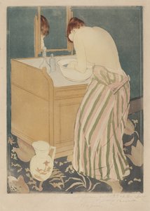 Mujer bañándose