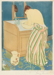 Mujer bañándose de Mary Cassatt