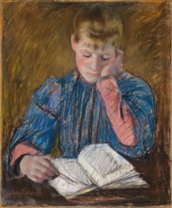 Joven Chica Leyendo Jeune Fille Lisant de Mary Cassatt