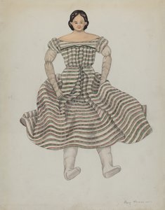 Muñeca y disfraz, c. 1937 de Mary E Humes