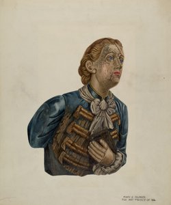 Figura de proa del Bark George, c. 1939